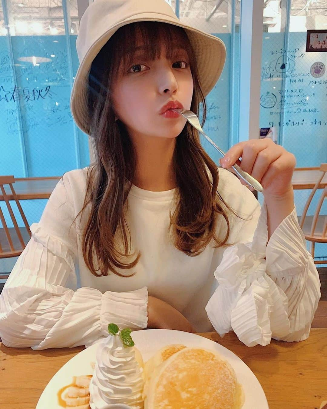 平尾優美花（ゆみちぃ）さんのインスタグラム写真 - (平尾優美花（ゆみちぃ）Instagram)「ここの #パンケーキ すき🥞♡ ふっわふわ、しんぷる、甘すぎない💯 #ワーキングホリデーコネクション」2月27日 22時16分 - hirao_yumika