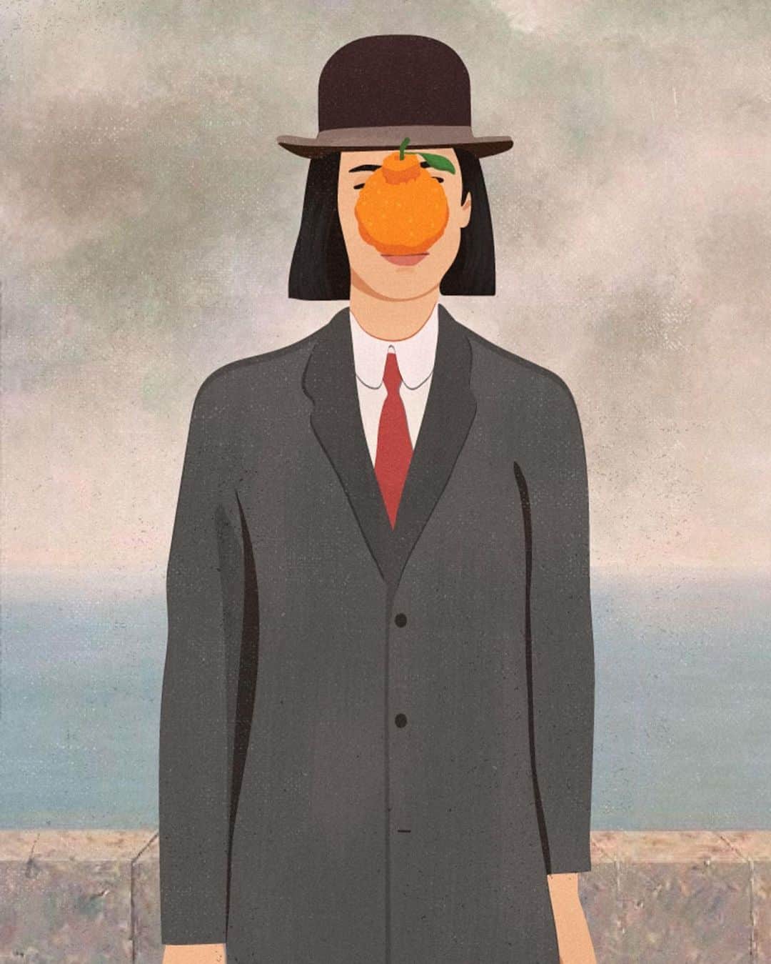 エヴァ・チェンさんのインスタグラム写真 - (エヴァ・チェンInstagram)「Me as a Magritte painting!! Hahahaha thank you for this @imstilljulie」2月28日 10時30分 - evachen212