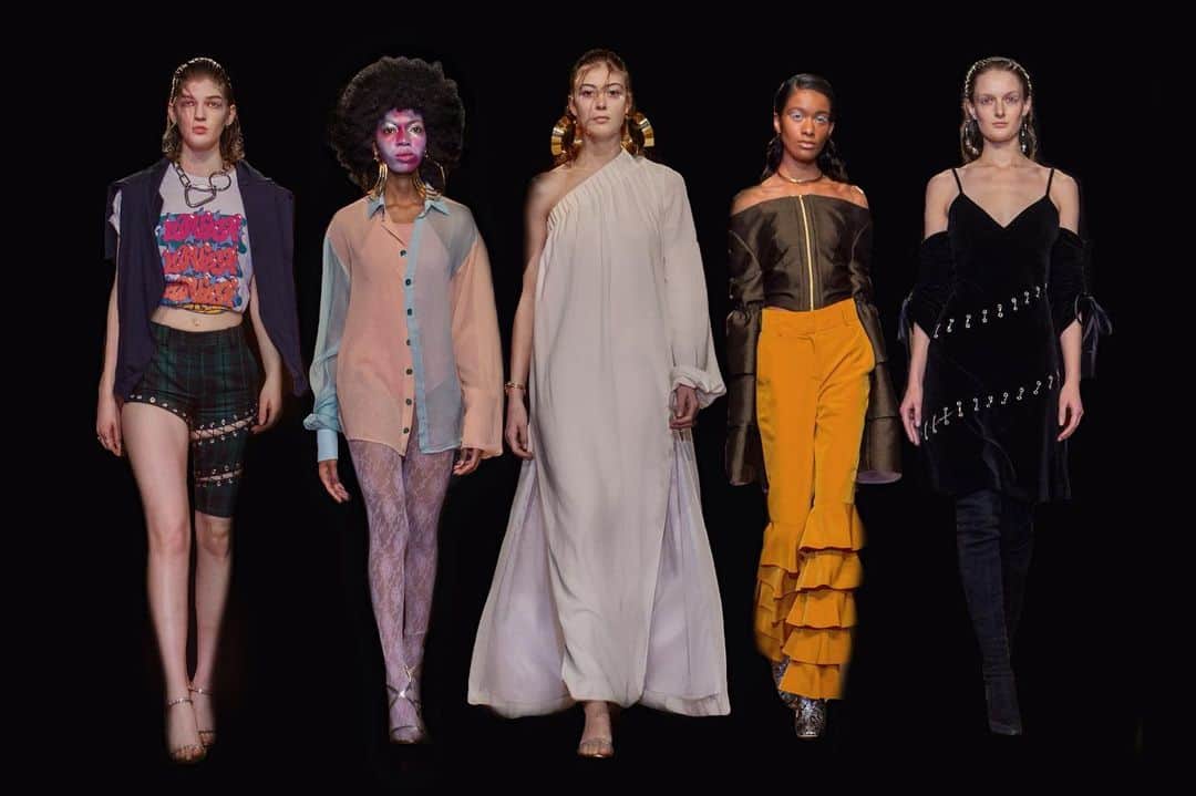 倉岡晋也のインスタグラム：「pt.3 ✔︎. @laruicci Special RTW collection for their 10th anniversary ,My first show styling at NYC fashion week.thank you so much  Creative direction @__cemcinar__ Hair @koji_ichikawa make @louisemakeup at @theclub.newyork Dresser @rryanconwayy @crayonshinchan_00 Special music @slutmagicmusic press @pervisrosspr photo @quincyscottstudio xxxxx #newyorkfashionweek #fw2020 #newyork」