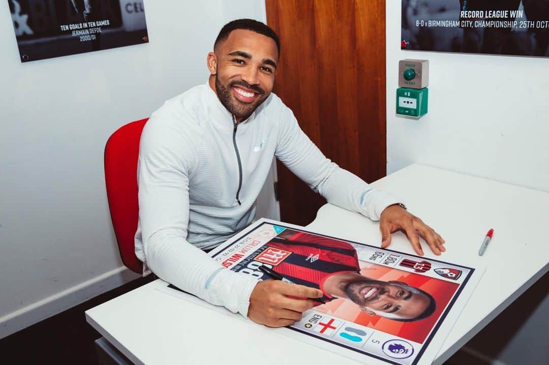 カラム・ウィルソンのインスタグラム：「Thanks for all the birthday love today 🙌🏾 I have a signed @paniniukofficial card up for grabs. All you need to do is like this photo and give me a follow to be in with a chance. Winner will be announced Monday ✨」