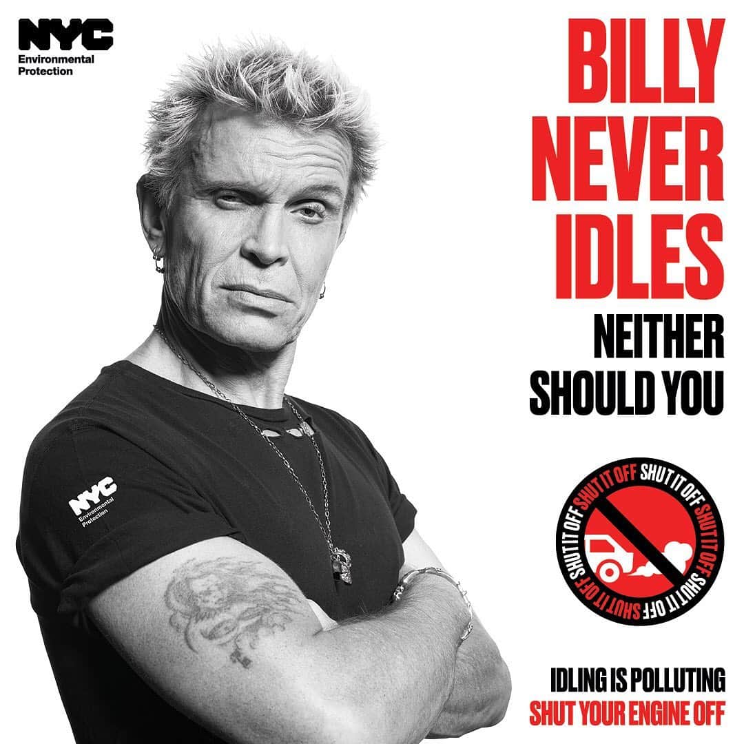 ビリー・アイドルさんのインスタグラム写真 - (ビリー・アイドルInstagram)「🚫#BillyNeverIdles 🚙🚗🚐 #shutitoff #newyorkcity @nycwater」2月28日 5時18分 - billyidol
