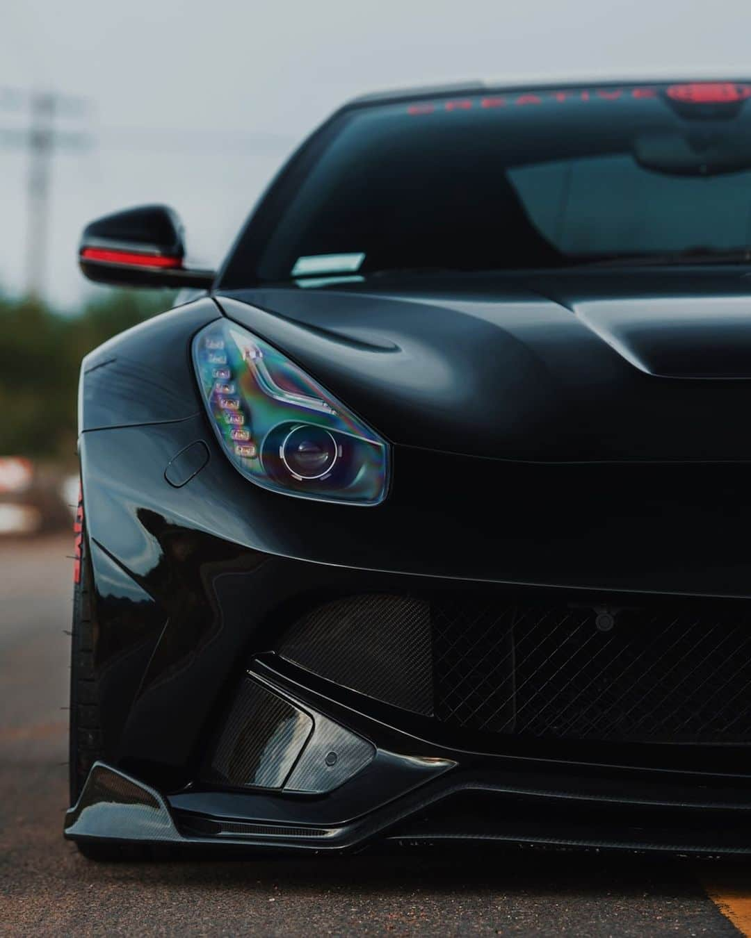 CARLiFESTYLEさんのインスタグラム写真 - (CARLiFESTYLEInstagram)「Ferrari F12 SVR in black and red! Currently for sale by @creativebespoke 👍🏼or👎🏼? | The best custom cars @creativebespoke」2月28日 6時43分 - carlifestyle