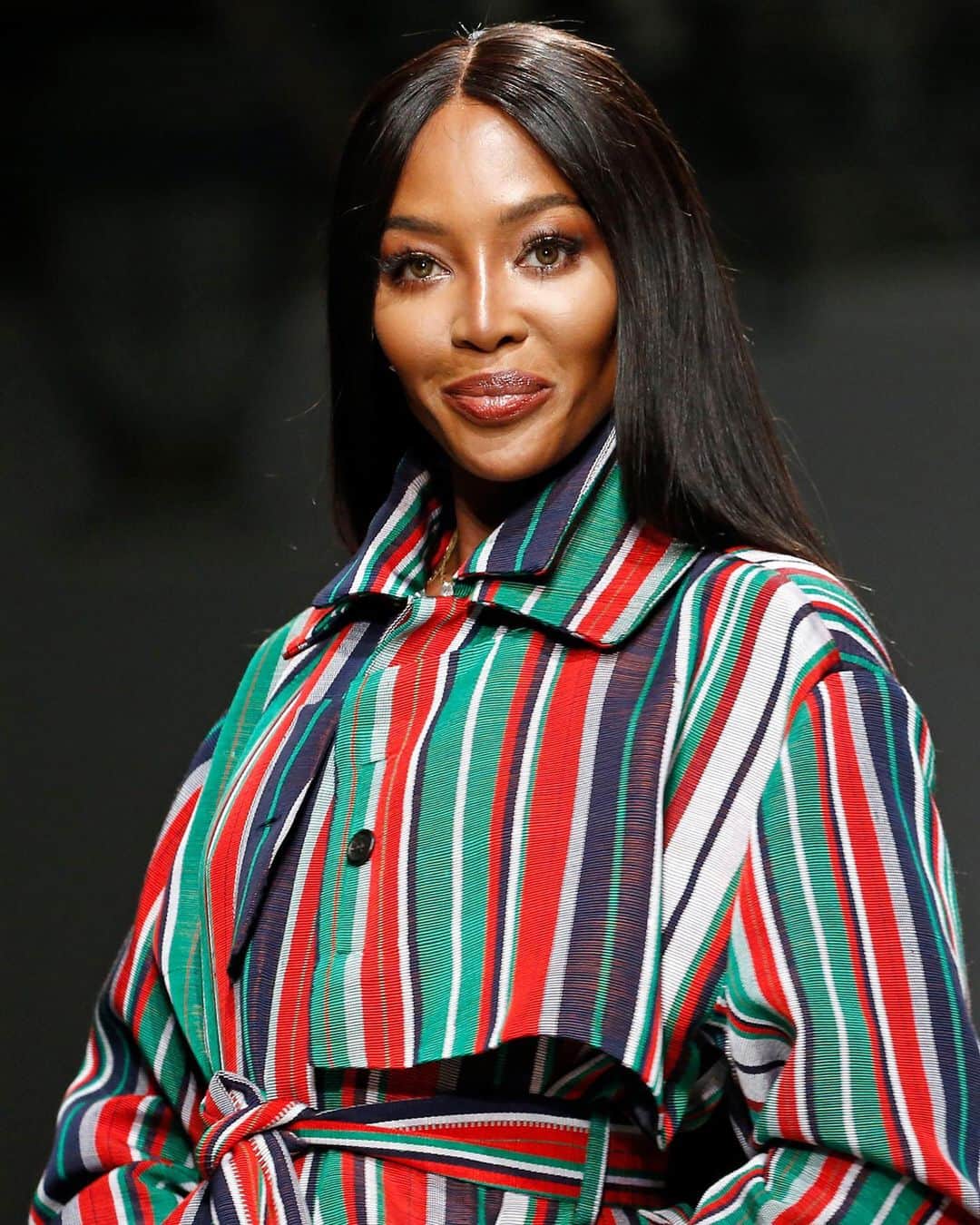 Fashion Weekのインスタグラム：「Rainbow abound at @kennethize's runway debut at #PFW with models @naomi, @imaanhammam, @adwoaaboah, @lindseywixson and more leading the way. Photos by @gettyimages」