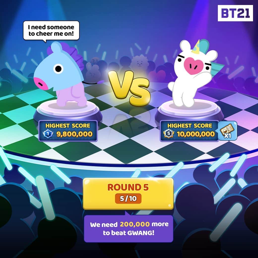 BT21 Stars of tomorrow, UNIVERSTAR!さんのインスタグラム写真 - (BT21 Stars of tomorrow, UNIVERSTAR!Instagram)「MANG needs your support!  Download #PUZZLESTARBT21 now to get the crowd going for MANG! ⠀ 📍Link: Link in bio ⠀ 📍Time : Feb 26th, 16PM to Mar 18th, 16PM (KST) Feb 26th, 7AM to Mar 18th, 7AM (UTC) ⠀ #MANG #GWANG #BT21」2月28日 12時00分 - bt21_official