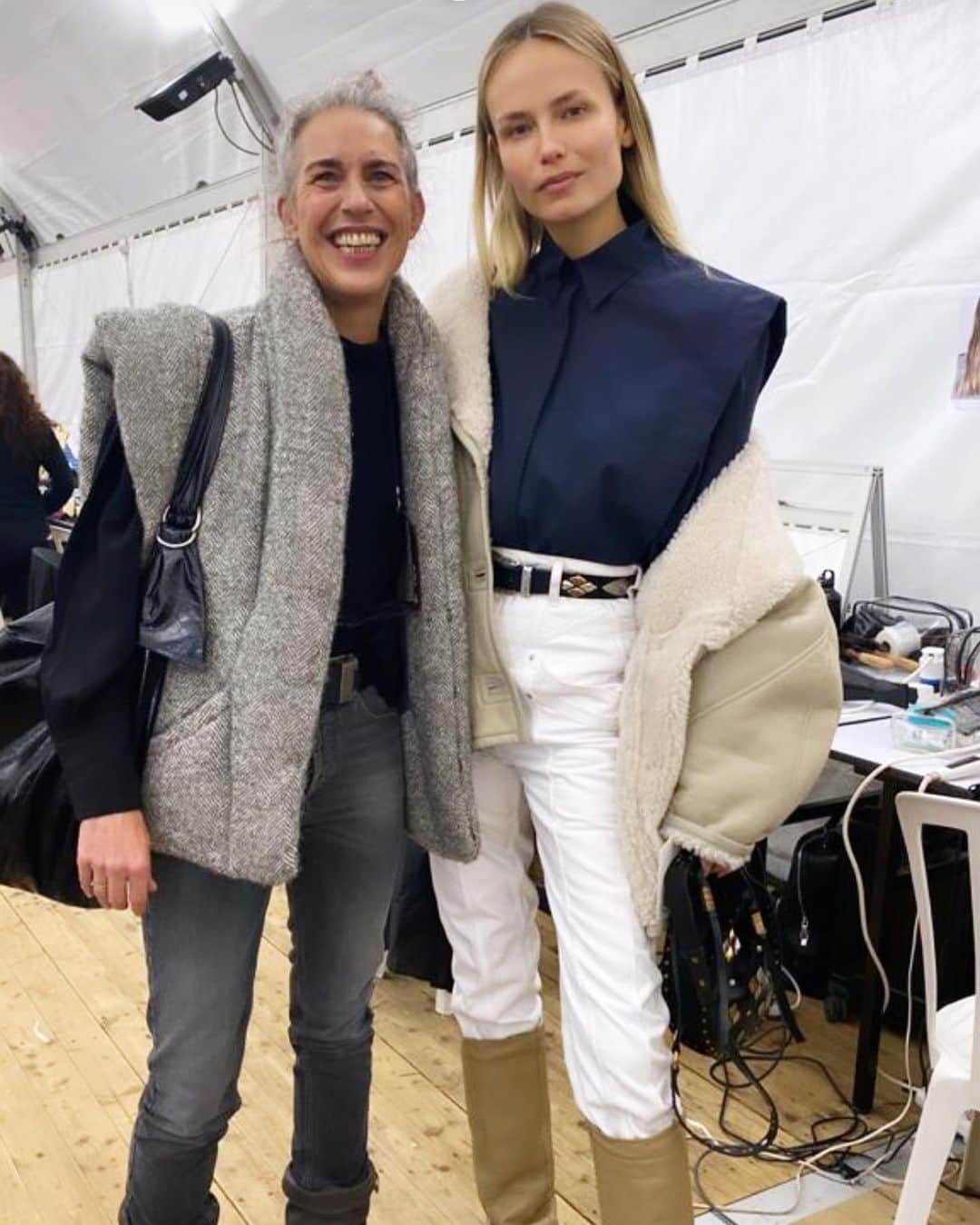 ナターシャ・ポーリーのインスタグラム：「Love You @isabelmarant ❤️ #isabelmarant #pfw」