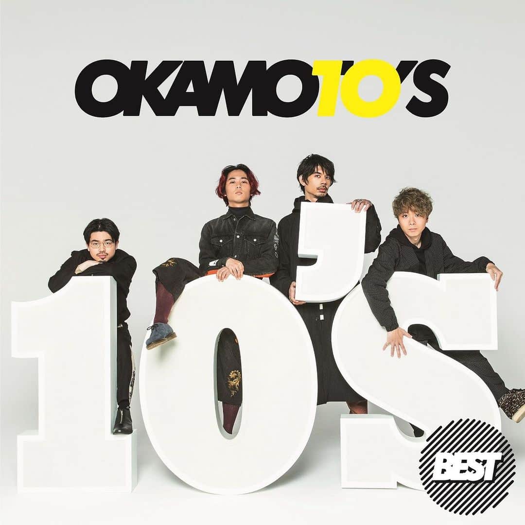 オカモトコウキのインスタグラム：「10周年記念ベスト。4月15日発売です。どうぞよろしゅう。  素晴らしいジャケットを作り上げてくれた皆様。デザインは北山雅和さん(@ktymmasakazu )そしてスタイリングTEPPEIさん(@stylist_teppei )ヘアメイクは高草木剛さん(@go_takakusagi )そしてカメラは10年前と同じく、磯部昭子さん(@akikoisobe )  中身の方は、僕らとファンの皆様が10年ほどかけて作り上げました。発売お楽しみに！」