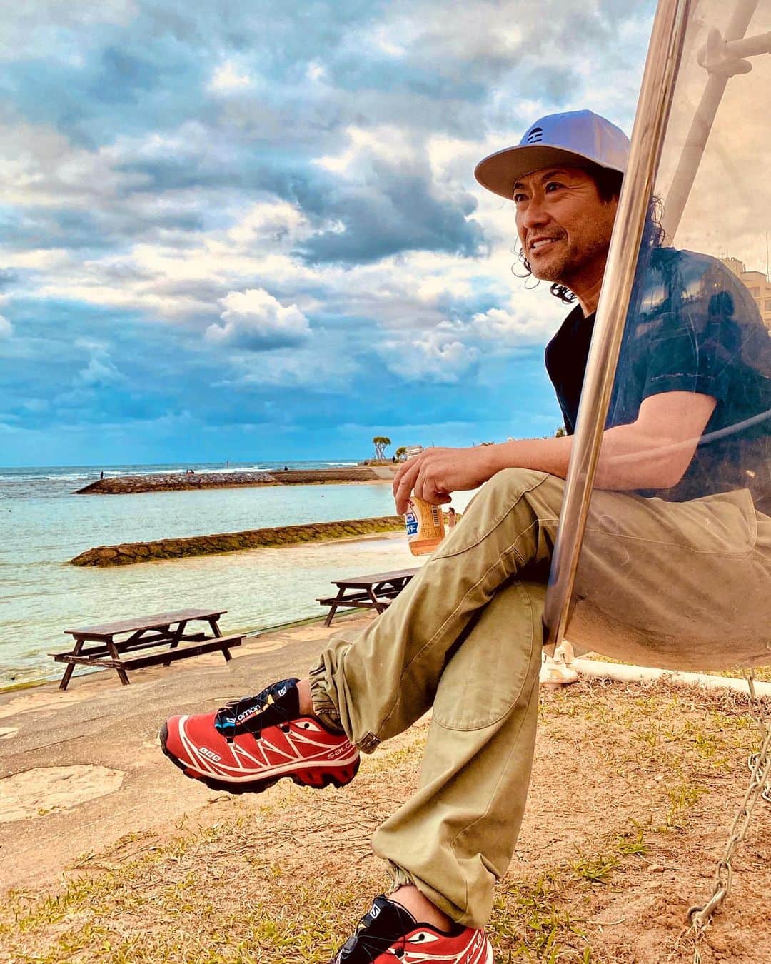 のインスタグラム：「沖縄の海と俺‼️」