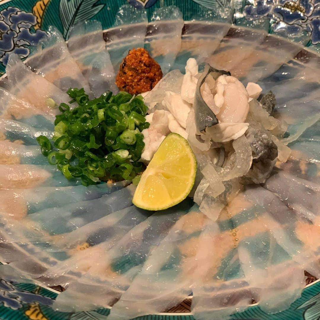 岸本加世子のインスタグラム：「ふぐ。最高でしたー。」