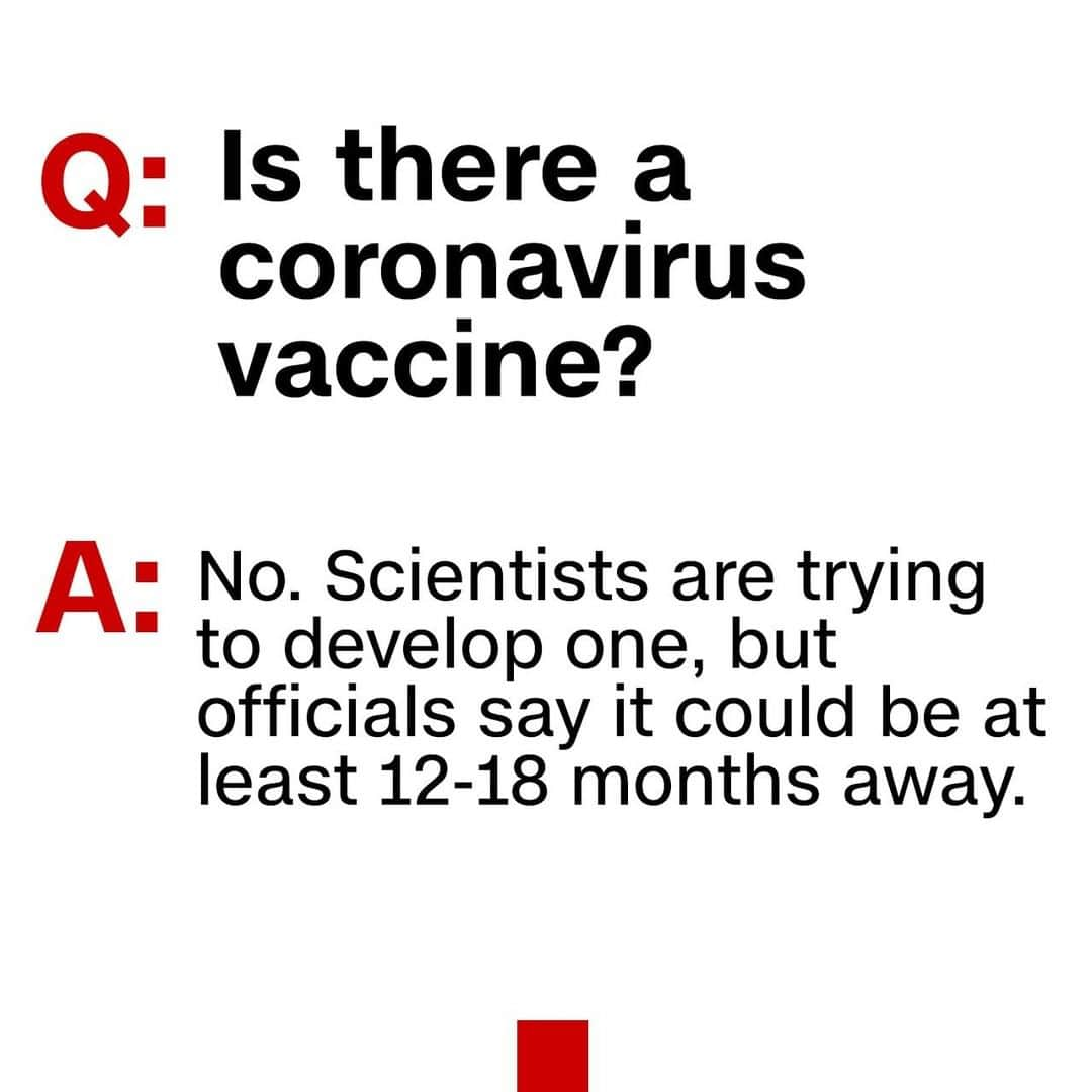 CNNさんのインスタグラム写真 - (CNNInstagram)「The National Institutes of Health is trying to develop a vaccine for the novel coronavirus,  but says it will take at least a few months before clinical trials start and more than a year until a vaccine could become available. ⠀⠀⠀⠀⠀⠀⠀⠀⠀⠀⠀⠀ 🆕 Do you have questions about the virus? Tap the link in our bio to submit your question」2月29日 1時00分 - cnn