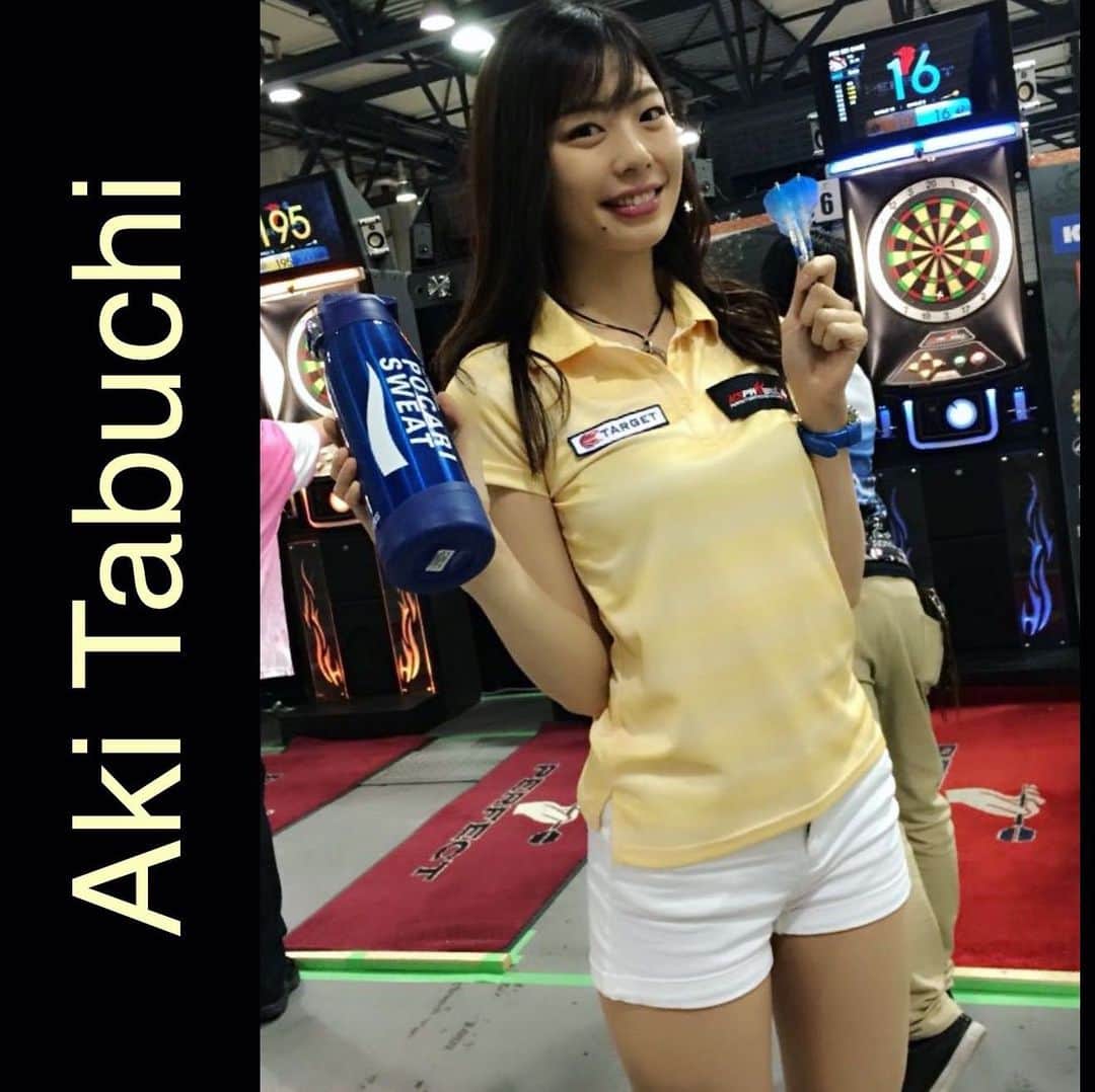 のインスタグラム：「、 Japanese darts player Aki Tabuchi 🎯 I will upload my image at random！ Would appreciate if you could share my instagram with the people all over the world . . .  #ユニフォーム #target  #axf #ダーツ #darts #田渕亜季  #ユニフォーム女子 #プロダーツ  #AkiTabuchi #targetdarts #teamtarget #ダーツプロ」