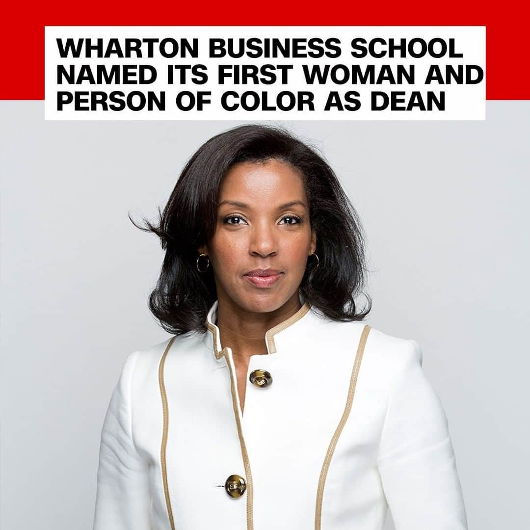 CNNさんのインスタグラム写真 - (CNNInstagram)「Erika James is making history as the first woman and first person of color to lead the prestigious Wharton School of Business in the institution’s nearly 140-year history. “Erika is an award-winning scholar and teacher and a strong, proven leader," University of Pennsylvania President Amy Gutmann said this week. James comes to Wharton from Emory University’s Goizueta Business School, where she was the first black woman to serve as dean and is credited with creating one of the most gender-diverse faculties in higher education, the school said. (📸: The University of Pennsylvania)」2月29日 9時00分 - cnn