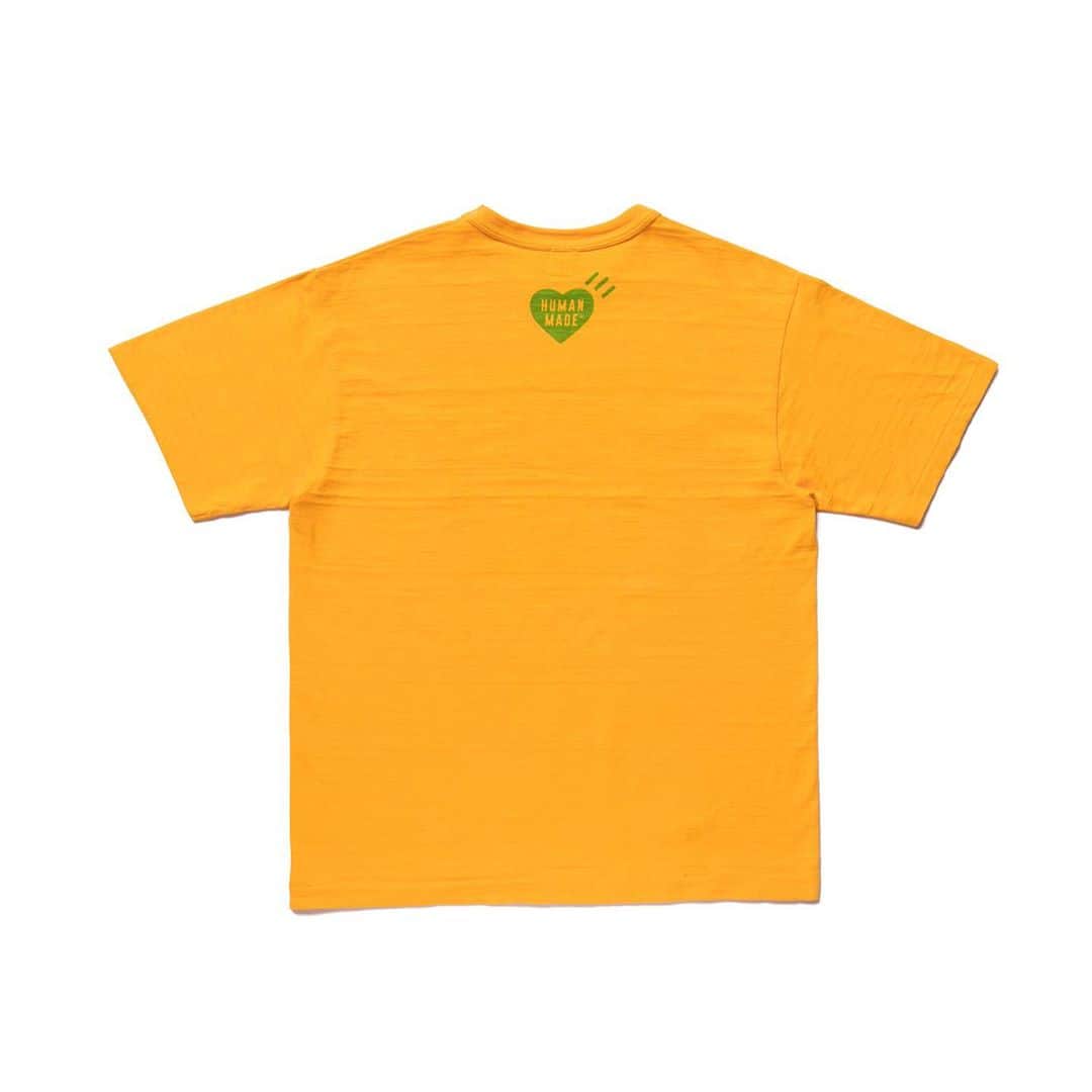 HUMAN MADEさんのインスタグラム写真 - (HUMAN MADEInstagram)「"COLOR T-SHIRT #1" now available in store and online. www.humanmade.  柔らかな風合いのコットンボディのカラーTシャツです。着込むほどに馴染む独特の風合いが特徴です。フロント、バックともにオリジナルグラフィックのプリントが施されています。 Soft cotton logo t-shirt available in 3 colors.」2月29日 13時08分 - humanmade