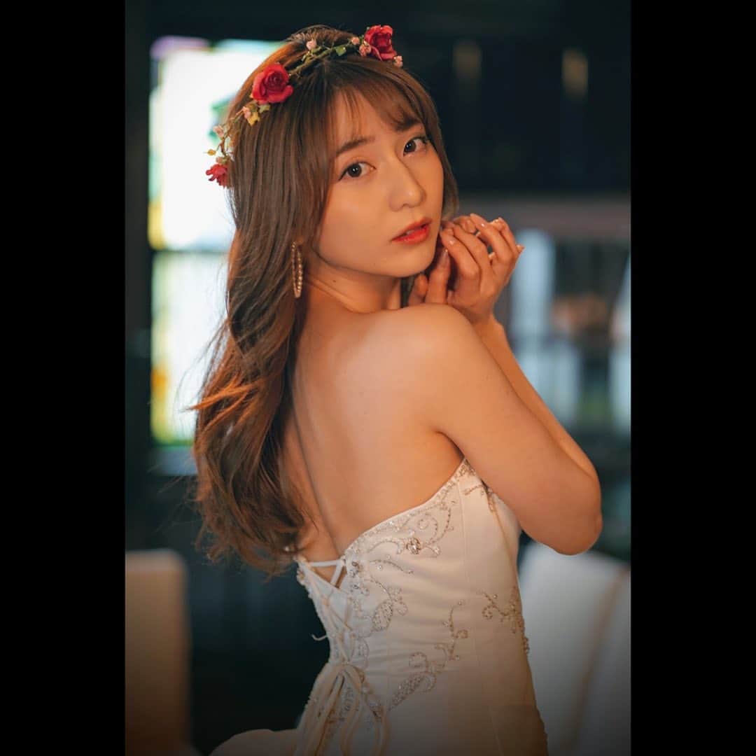 堀尾実咲のインスタグラム：「#gn 🐰💖 #ドレス #撮影会 #portrait」