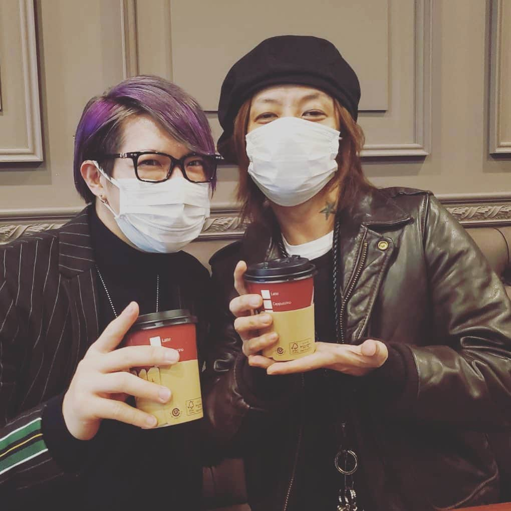 歌広場淳さんのインスタグラム写真 - (歌広場淳Instagram)「清春さんと☕️✨✨」2月29日 23時50分 - uta830jun