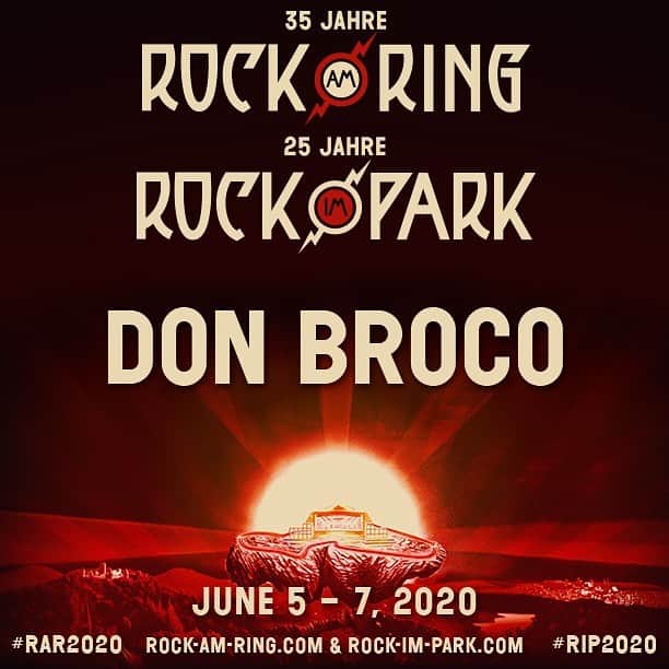 Don Brocoさんのインスタグラム写真 - (Don BrocoInstagram)「Super pumped to be heading back to @rockamringofficial & @rockimparkofficial this summer!!! 🇩🇪 HUUUAGEEE LINEUP AS PER」3月1日 0時11分 - donbroco