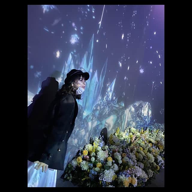 田中美麗さんのインスタグラム写真 - (田中美麗Instagram)「‪この前FLOWERS BY NAKED 2020 ー桜ー‬ に行かせていただきました！ とても幻想的な空間で、神秘的でとても綺麗でした。 花好きとしてはもう贅沢すぎる場所でした。 五感で楽しむってこういうことなんだなって、、、 とても楽しくて、いい匂いで、可愛くて、癒しでした。 皆さんも是非行ってみてくださいな、  #flowersbynaked #桜 #flower #デジタルアート #日本橋 #coredo室町 #花みくじ #中吉 #移り気 #ダリア #花言葉  #田中美麗  #flowersbynaked #日本橋 @naked_inc」2月29日 17時32分 - mirei_tanaka_