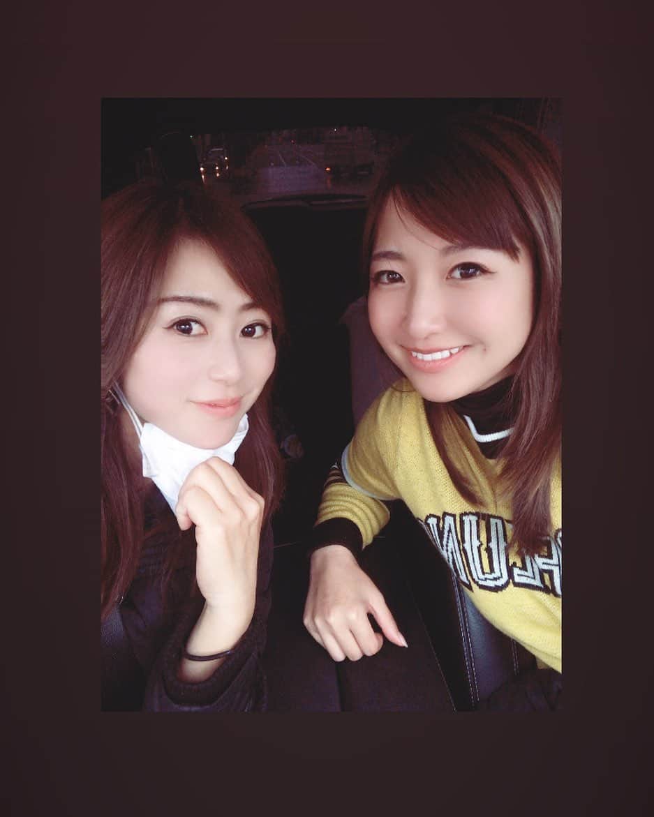 のインスタグラム：「久しぶりに会えたみきちゃん✨帰りの車の中で♪ 駅まで送ってくれてありがとう🙏🏻やっと会えたけどあっという間🥺💦名古屋date楽しみ🙌🏻💛」