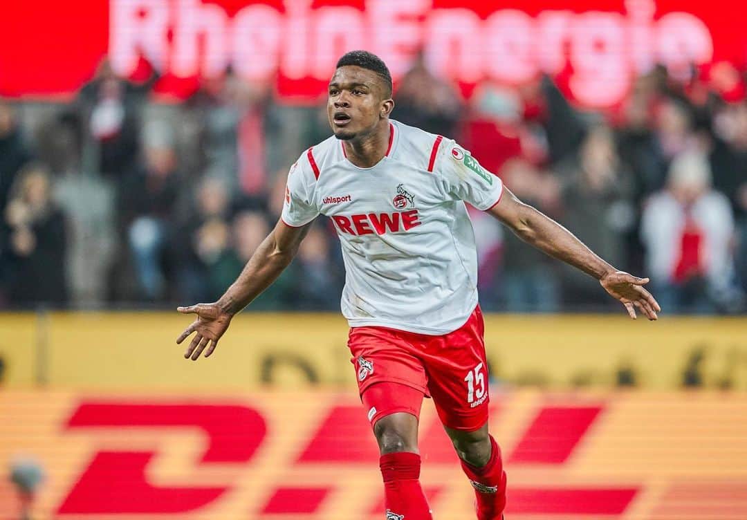 ジョン・コルドバのインスタグラム：「+3 ⚽️💪🏾🙏🏾❤️ @fckoeln」