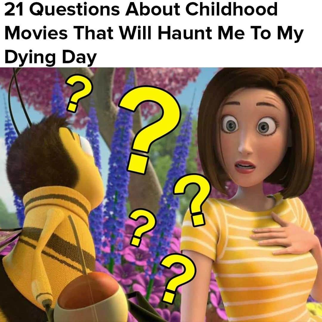 BuzzFeedさんのインスタグラム写真 - (BuzzFeedInstagram)「How... why... what was up with the Bee Movie? What childhood movies do you still think about? 👀 Link in bio 🎞」3月1日 13時59分 - buzzfeed