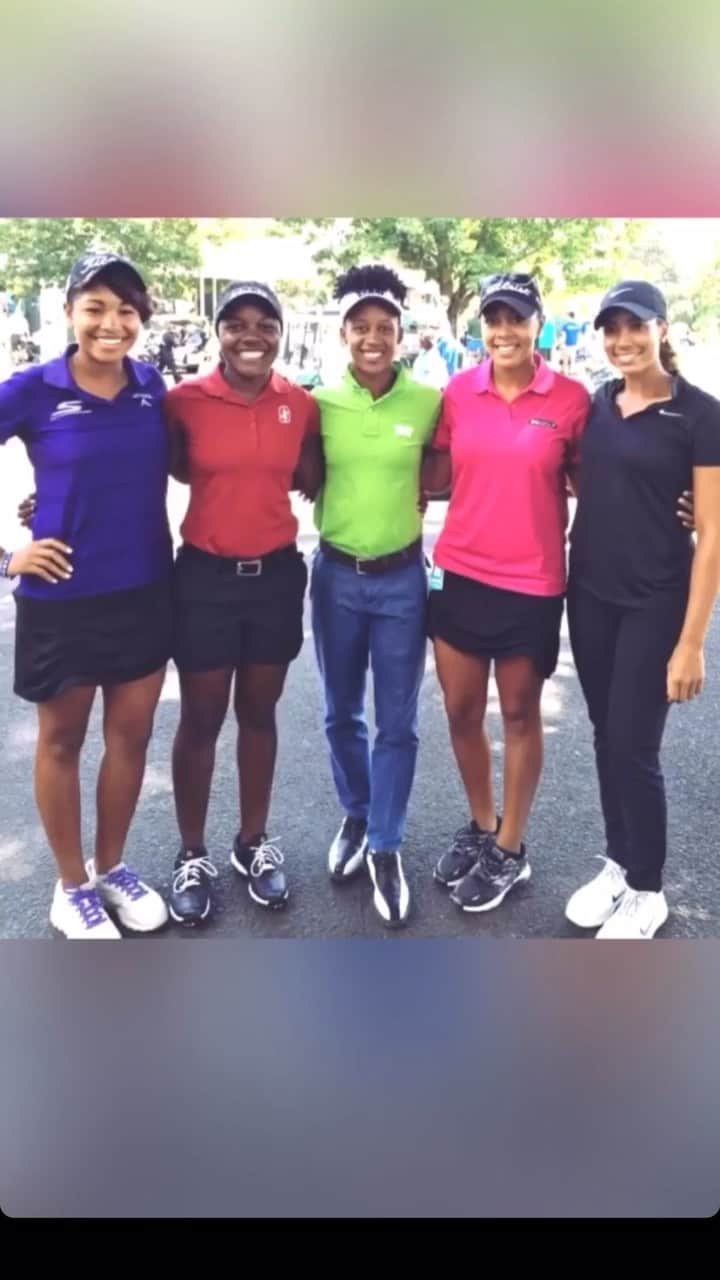 のインスタグラム：「To cap off Black History Month, I want to pay homage to the Black Women who have played on the LPGA Tour.  Thank you for what you’ve done to pave the way, and be an inspiration to those that follow ❤️ @birdiesnotbs」