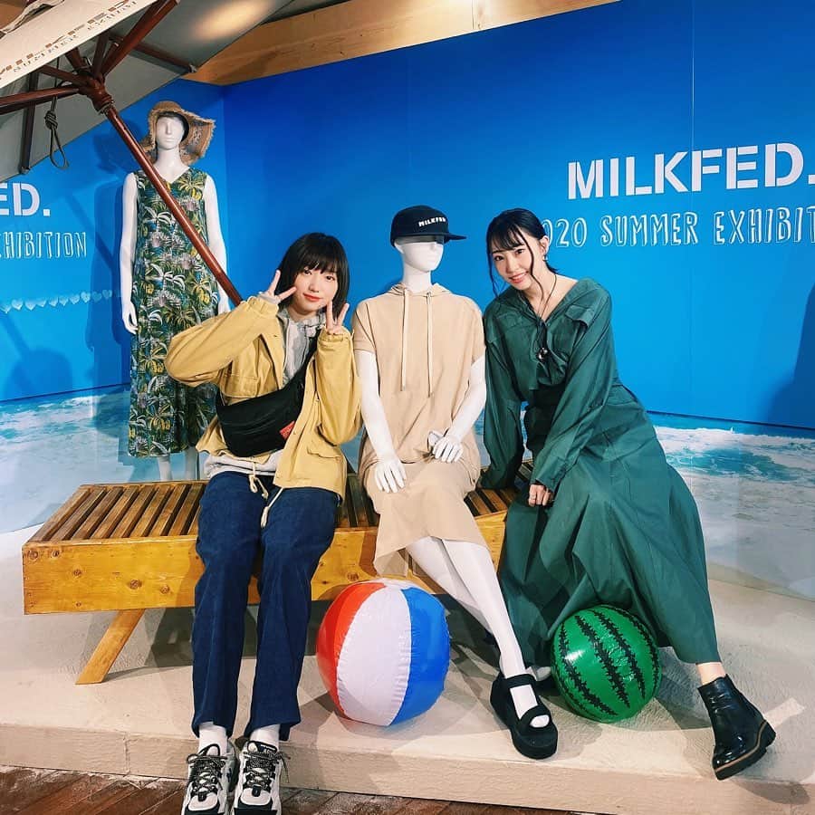 太田夢莉さんのインスタグラム写真 - (太田夢莉Instagram)「  先日、藤江さんからお誘いいただき #milkfed さんの展示会にお邪魔してきました！！  かわいい！が集まっていて ずっと目が泳いでいました 🐟🏊‍♂️  夏が来るのが楽しみです 🌴🍉 @milkfedjp  #Tシャツの季節クルーーーー！ #今のうちにアウター着ておきましょうネ 」3月1日 13時50分 - yustagram12