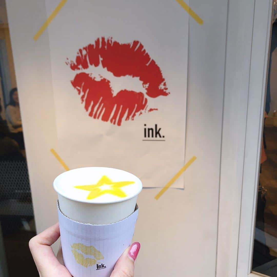 長江愛美さんのインスタグラム写真 - (長江愛美Instagram)「昨日の❤️ink.latte☕️ めちゃウマで２人で興奮✨ 見た目も味も💯  #代官山 #代官山カフェ #代官山グルメ #カフェ巡り #ミルクラテ #inklatte #インクラテ #インスタ映え #インスタ映えスポット #映えスポット」3月1日 15時54分 - manamin.512