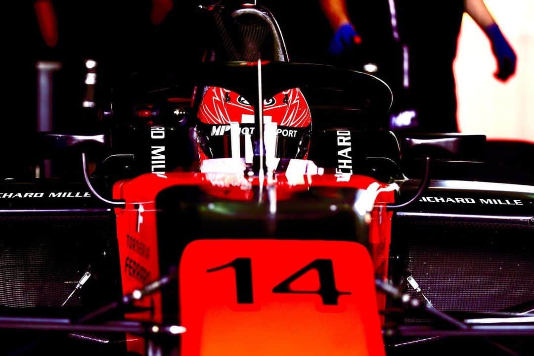 松下信治のインスタグラム：「First day done. Happy for all the work with @officialmpmotorsport we will push for forward day by day.」