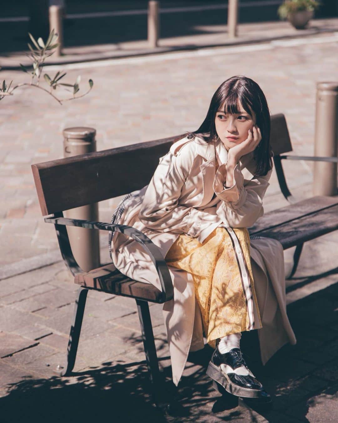 廣川奈々聖のインスタグラム：「________________________﻿ ﻿ ﻿ 素敵に撮って頂きました…！🐰📸﻿ ﻿ ﻿ Photographer : @bunbun_1031  location :  Tokyo Station﻿ ﻿ ﻿  ________________________﻿ ﻿ ﻿#portrait#portraitphotographys#ポートレート撮影#東京駅 #丸の内#photoshoot」