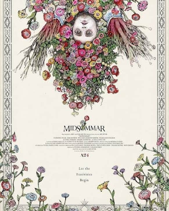 佐伯日菜子さんのインスタグラム写真 - (佐伯日菜子Instagram)「#ミッドサマー  #midsommar  #ヒグチユウコ #映画  すごいものを観た感。 お花とか白いワンピースとかかわいかったんだけど、全編通して緊張感が凄かった。」3月1日 23時24分 - hinakosaeki