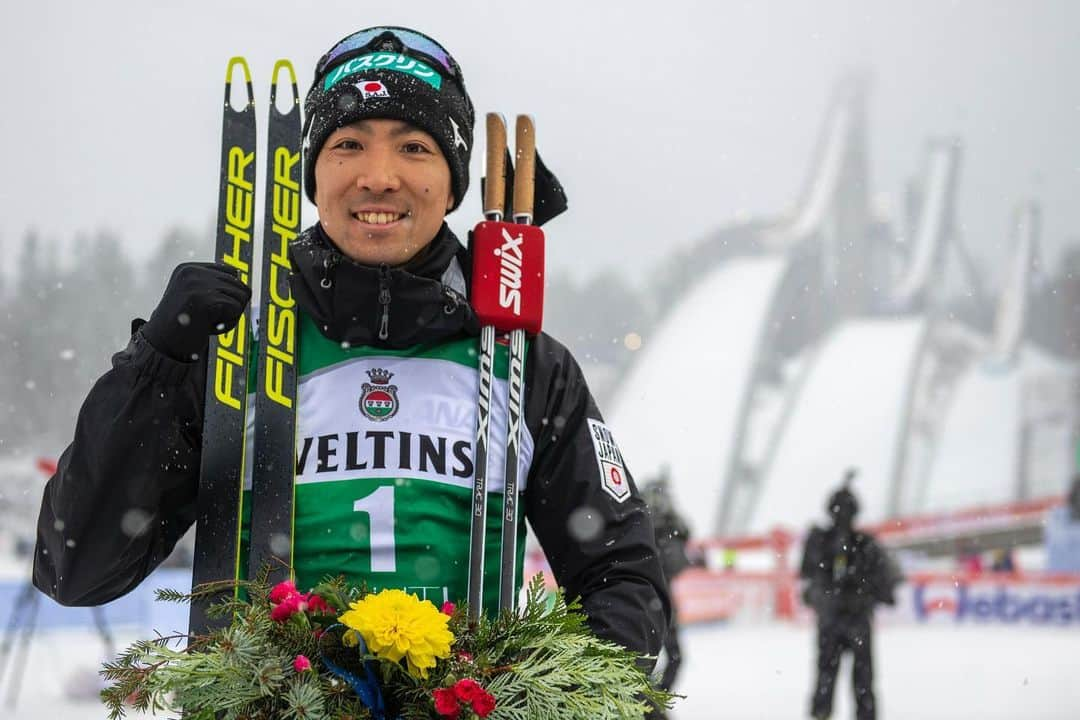 渡部暁斗さんのインスタグラム写真 - (渡部暁斗Instagram)「Great moment in hard season🥇#fisnoco #nordiccombined #livetoski #fischerski #swix #oakley #goldwin #poc #kinetixx #バスクリン #アミノバイタル 📷 @nordicfocus」3月2日 0時51分 - wtbakt