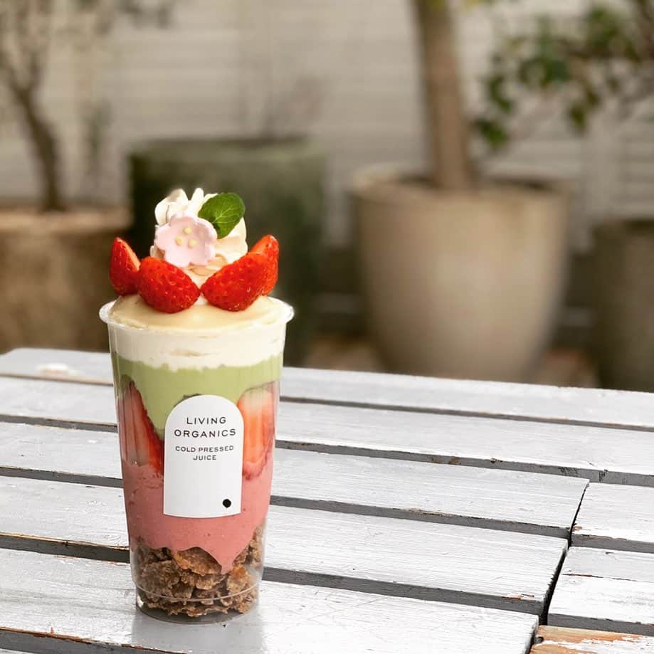 livingorganics juice&place 芦屋のインスタグラム：「明日からひなまつりparfaitがSTART致します。 ヴァローナ社のホワイトチョコレートを使用した自家製豆乳パンナコッタ、抹茶豆乳ホイップでとっても美味しく仕上がりました。 販売期間は3/3〜3/15を予定しております。 1日30個限定販売となります。  是非、お店にお越し下さいませ。 皆様のご来店心よりお待ちしております。」