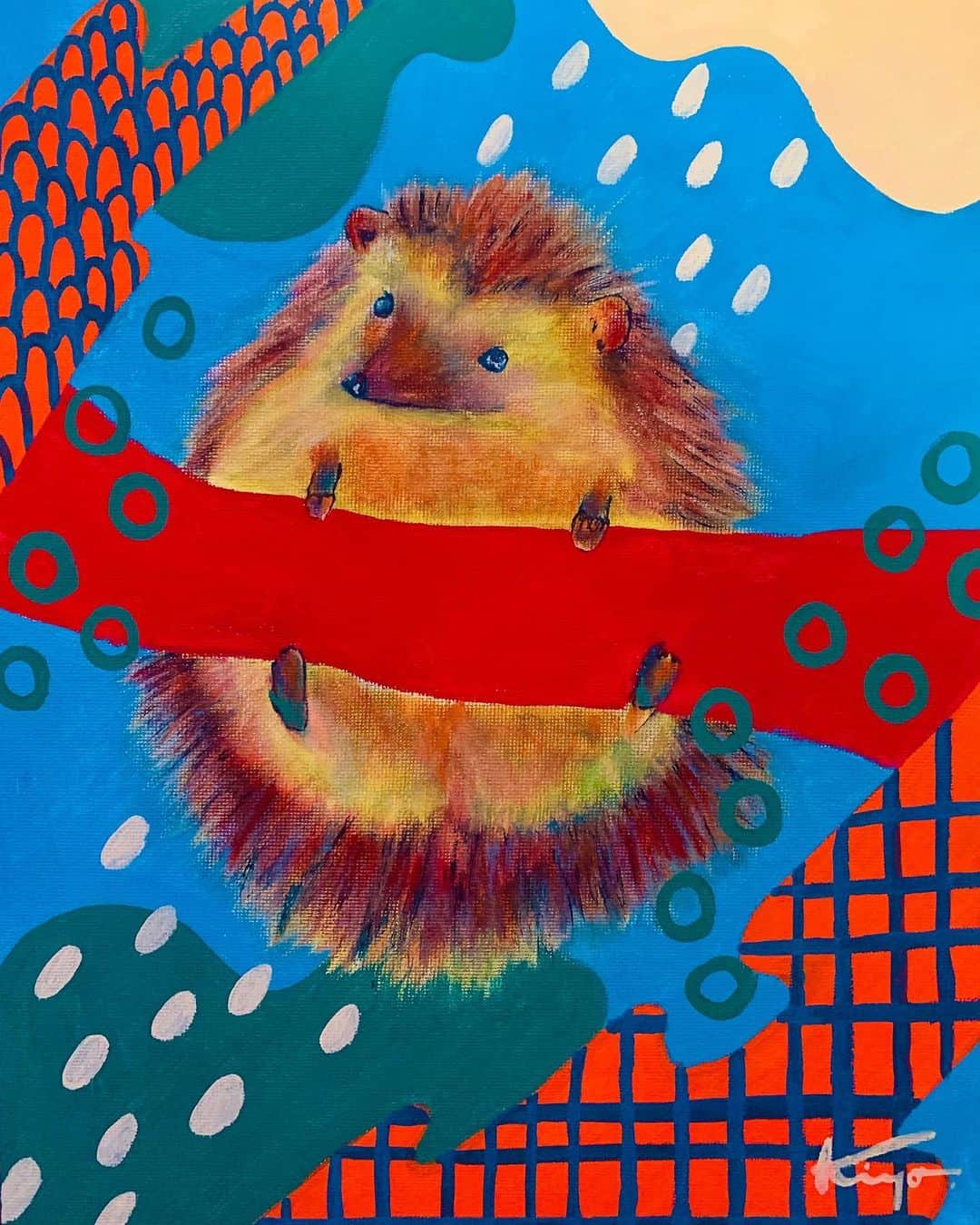 松本妃代のインスタグラム：「. . . #hedgehog  #ハリネズミ」