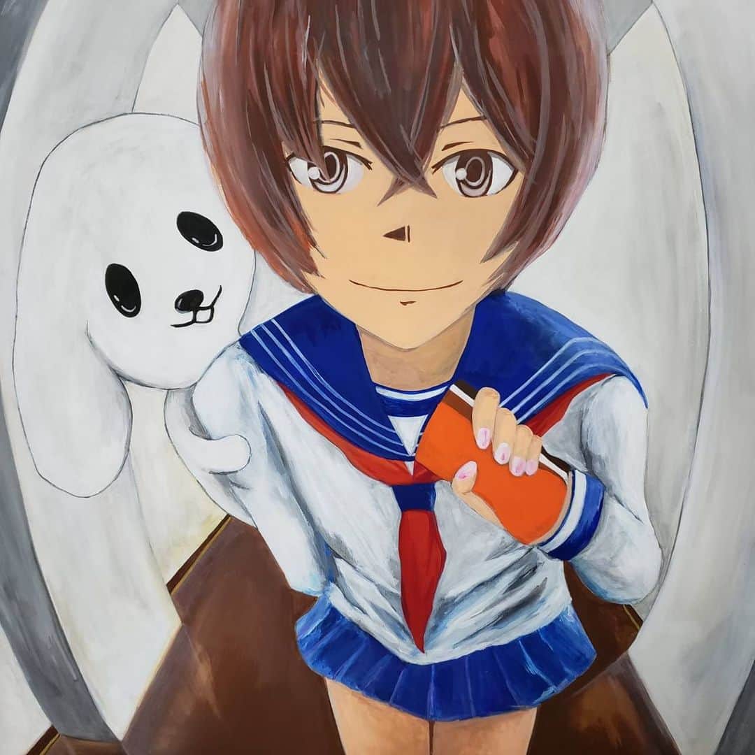 ダスキン ダス犬【公式】のインスタグラム：「【VANTANデザイン研究所タイアップ企画！学生さんがこれまでにないダス犬の魅力を引き出してくれたよ！】 . お掃除、しよ？ . . #VANTANデザイン研究所とタイアップ #学生さん作 #みんなでダス犬クリエイティブ #掃除から始まる恋 #ダス犬と女子高生 #ダス犬 #ダスケン #ダスキン #DUSKIN」