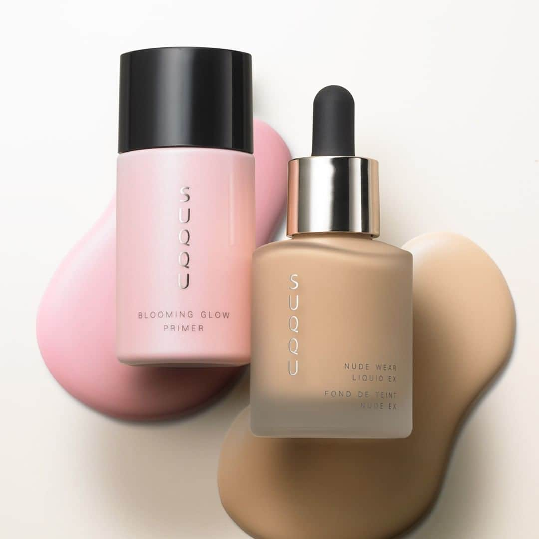 SUQQU公式Instgramアカウントさんのインスタグラム写真 - (SUQQU公式InstgramアカウントInstagram)「Light and refreshing. For an even more seamless complexion.  from left BLOOMING GLOW PRIMER NUDE WEAR LIQUID EX  軽やかでみずみずしく、一段と洗練されたシームレスな素肌感を、大人に。  左から ブルーミング グロウ プライマー ヌード ウェア リクイド EX  親貼肌膚表面透出淨妍亮澤，打造洗練感的零瑕疵淨透底粧。  左起 晶采淨妍粧前乳 晶采淨妍粉底液EX  #SUQQU #スック #cosmetics #jbeauty #primer #ベースメイク」3月2日 17時00分 - suqqu_official