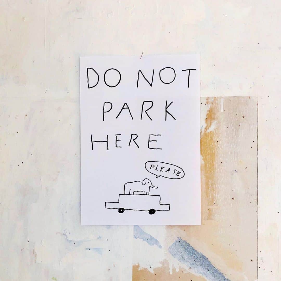 Mogu Takahashiのインスタグラム：「Sad faced elephant might come to break your car 🐘🐘🐘⚠️⚠️ #mogutakahashi」