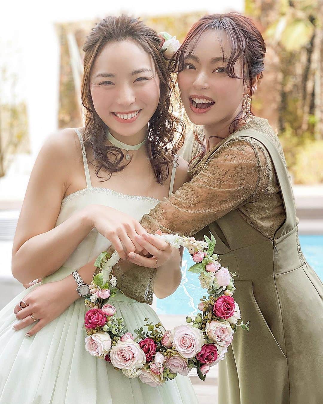 Yuuki mimuraさんのインスタグラム写真 - (Yuuki mimuraInstagram)「⛪️💐 . . かわいいかわいいわたしの妹の結婚式のため、 長野に帰っていました💕 本当に幸せな結婚式で心が満たされました😌 めちゃくちゃ写真撮りまくったので、 ゆっくりアップしますが 2人で撮れたこちらをまず…😋 めっちゃかわいいし森の妖精🧚‍♂️みたい❣️ (姉バカ発揮)」3月2日 18時36分 - u0829u