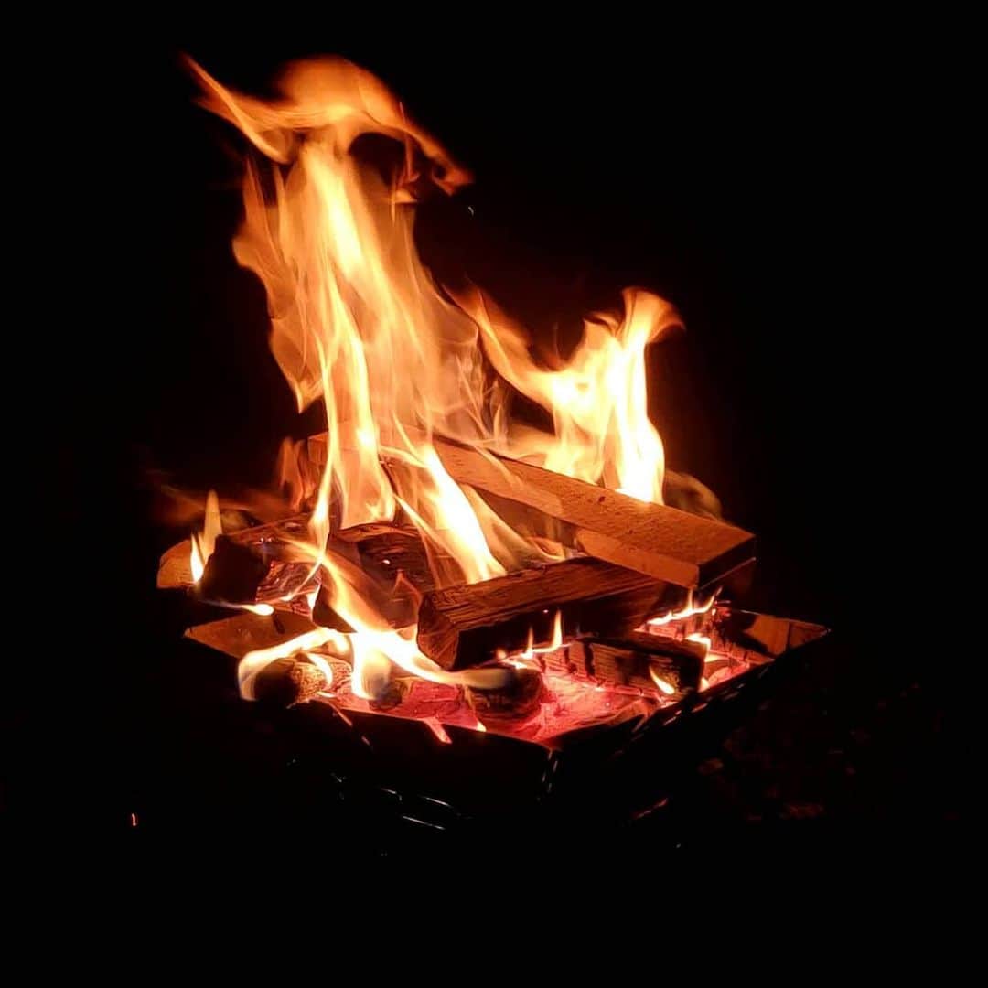 加藤ツバキさんのインスタグラム写真 - (加藤ツバキInstagram)「#焚き火 #夜ふかしもそこそこに #脳みそオフ」3月2日 20時15分 - katotsuba_desu