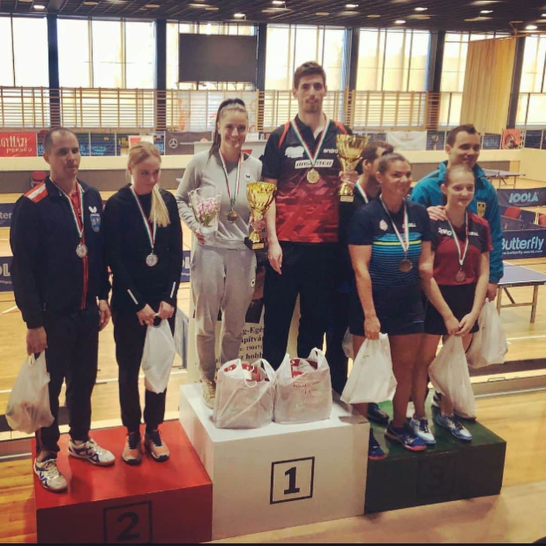 SZUDI Adamさんのインスタグラム写真 - (SZUDI AdamInstagram)「Successful weekend at the National Championships. I’m really happy to win 3 gold medals 🇭🇺🏆 😊@androtabletennis #national #championships #androtabletennis」3月3日 1時56分 - adam996996