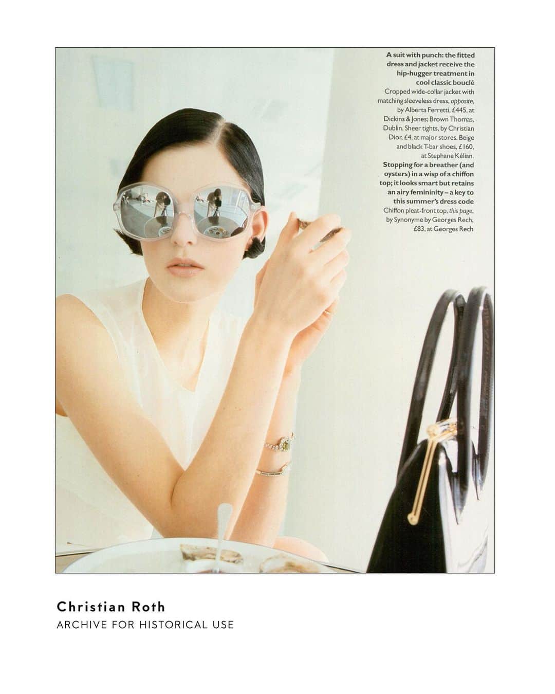 のインスタグラム：「Christian Roth, Archive for historical purpose. Model: Stella Tennant, Photo: Manuela Pavesi, May 1996」