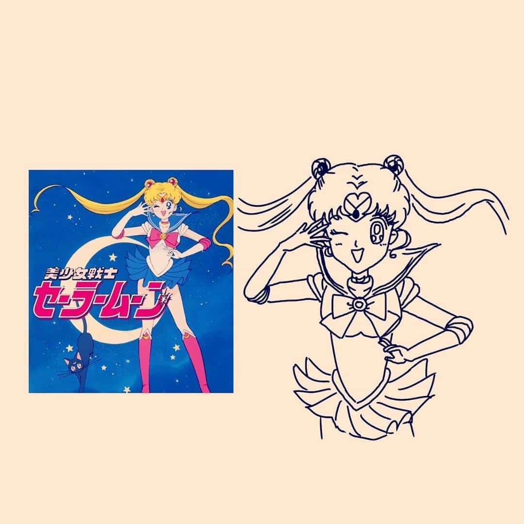 秋山寛貴さんのインスタグラム写真 - (秋山寛貴Instagram)「●うろおぼえ24 #セーラームーン #見ずに描いてみる #難しい #唯一自信のあったツインテールの位置も違う #ちゃんと格好ヒーローだった #見て描くのも時間がかかる #確認前ヒーロー感なさすぎ #ゴム手袋に見える #確認前「お掃除やる気モリモリ女子高生」  #ハナコ秋山うろおぼえ#絵#イラスト#落書き#ラクガキ#漫画#マンガ#ドローイング#illustration#manga#art#artwork#arthubfriends」3月3日 16時21分 - hanaconoakiyama