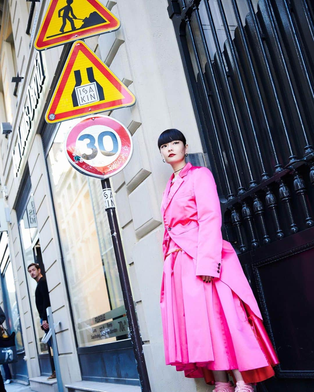 秋元梢さんのインスタグラム写真 - (秋元梢Instagram)「💖⛔️🚸🚫💖 #pfw #commedesgarcons」3月4日 1時34分 - akimoto_kozue