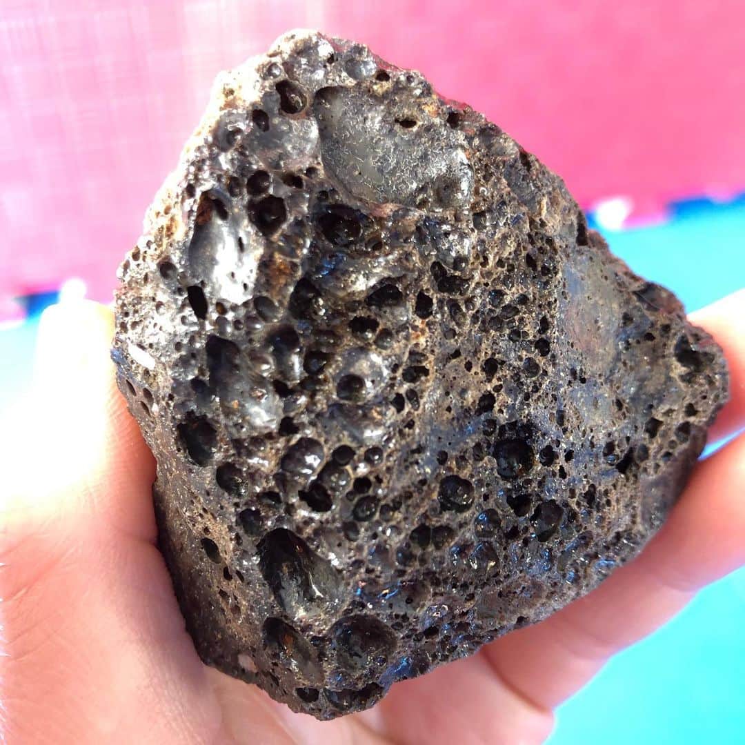 石岡沙織さんのインスタグラム写真 - (石岡沙織Instagram)「#石 誰か石に詳しい人居たら教えてください🙇‍♀️ 拾った石、個人的には火山礫か隕石だと思ってるんですけどw 周りはみんなコンクリートだよって😢 . きっとすごい石なはず❗️笑」3月3日 18時31分 - saori_ishioka_mma