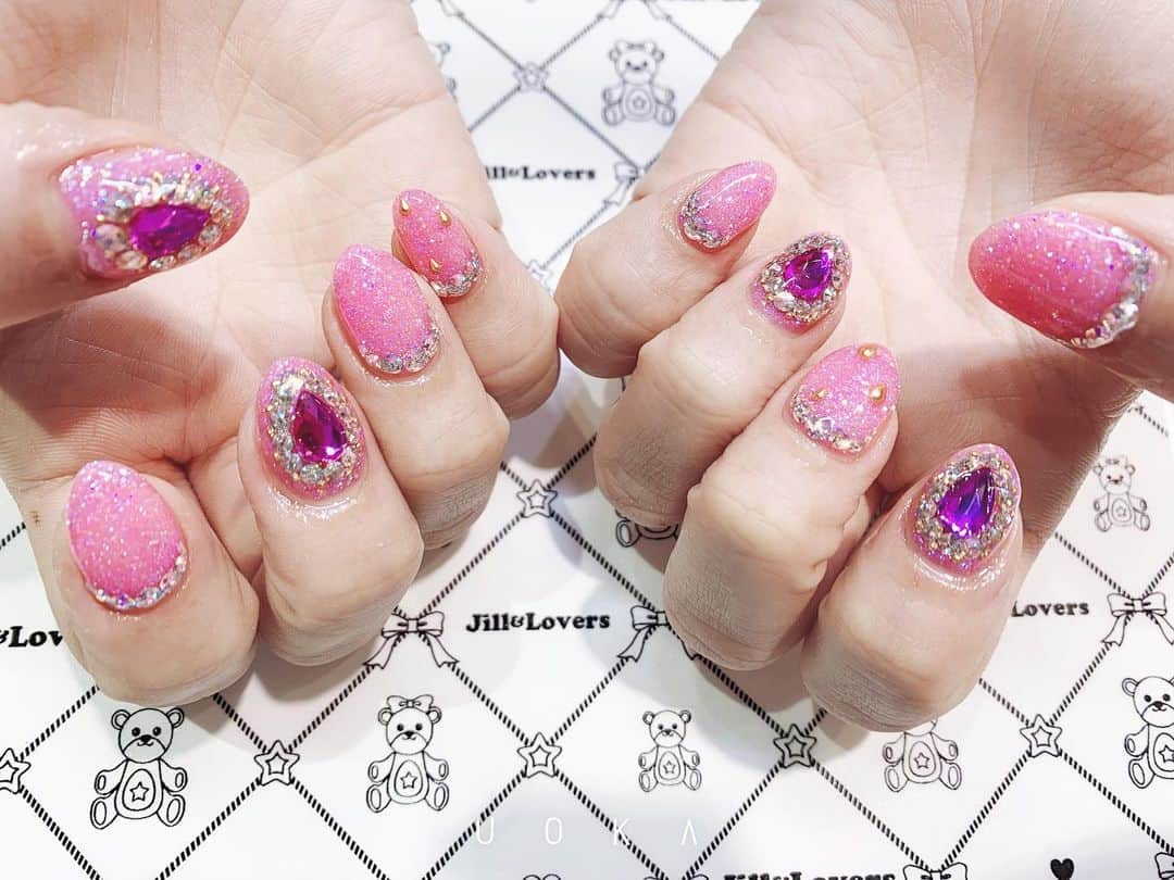Jill&Loversのインスタグラム：「💧 #jillandlovers #nail #nailart #paragel #gelneil#gel #ネイル #ネイルアート #me #look #love #かわいい」