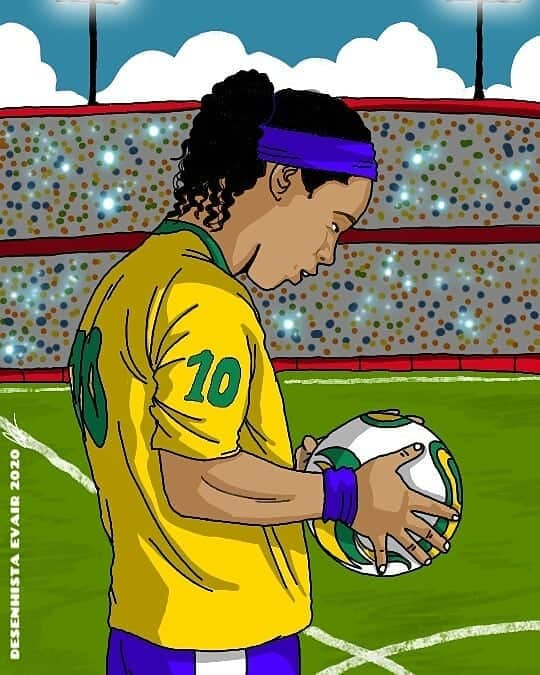 ロナウジーニョさんのインスタグラム写真 - (ロナウジーニョInstagram)「🤙🏾👏🏾 🎨 #RonaldinhoArt」3月4日 4時50分 - ronaldinho