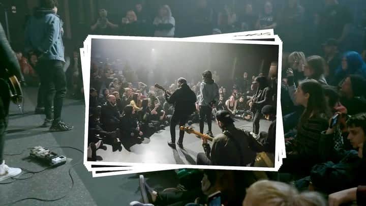 ジャスティン・ヒルズのインスタグラム：「Stoked for tour coming up next month!  All VIPs are automatically entered for a chance to watch the show from side stage and get a private photo in our green room. Packages are limited, so head to SirensMusic.co to grab yours while you can.」