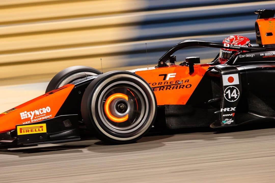 松下信治のインスタグラム：「🍊Very happy for how it went with  @officialmpmotorsport 3 days of Testing at Bahrain ! Next is the raceweek. See you soon...」