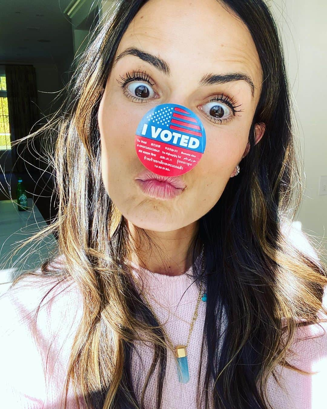 ジョーダナ・ブリュースターさんのインスタグラム写真 - (ジョーダナ・ブリュースターInstagram)「The requisite “I voted” post  I did though, cause this sh♥️t is getting crazy」3月4日 8時21分 - jordanabrewster