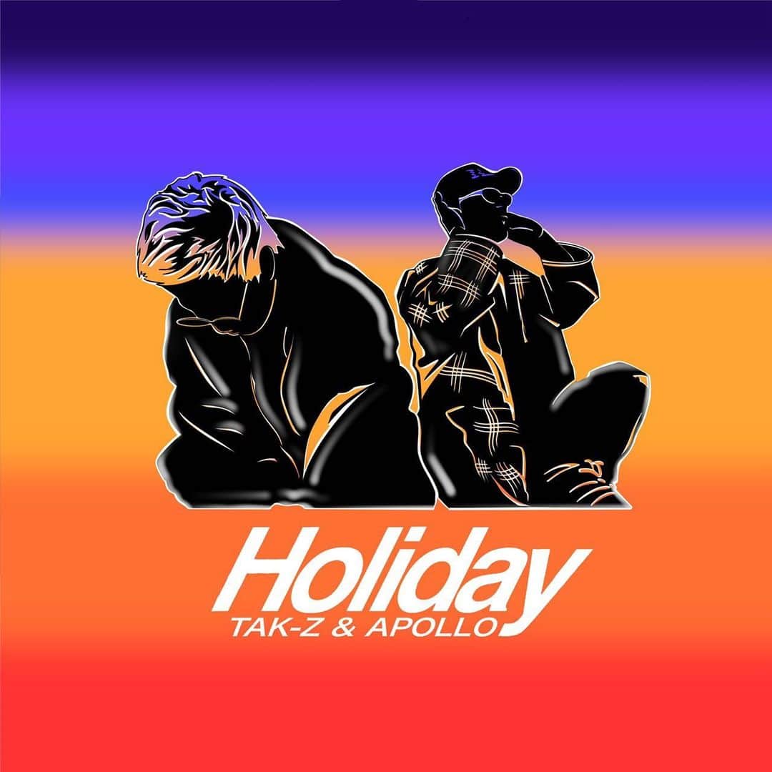 TAK-Zのインスタグラム：「🧡情報解禁🧡 遊びからはじまったこの曲、遂にリリースです！ アポロとは曲やろ曲やろと言ってもう6.7年、ラフでタフな最高に気持ちいいチルソングができました。 このタイミングでみんなに届けれるのも何かの巡り、軌跡だと思ってます。 明日の19:00にMVも公開するので楽しみにしていて下さい！ みんなに元気と運気贈るからね〜 “頑張りすぎるのも良くないよ たまには肩の力抜いとこう 何もしない日そんな日もありかも 休んでからまたやろう明日も” @apollo.heisei @taka_tea1989  #tak_z #apollo #holiday」
