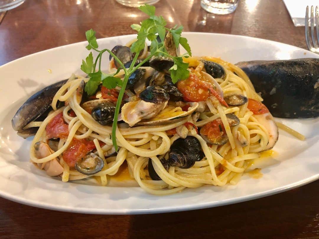 武内裕之のインスタグラム：「This is the best pasta I’ve ever had #tokyo #tsukiji #pasta #italian #seafood」