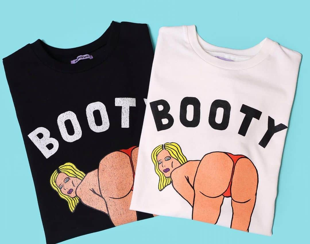 PUNYUSさんのインスタグラム写真 - (PUNYUSInstagram)「. 📣📣RE STOCK📣📣 . ✔️BOOTY💗T-SHIRTS ¥3,999＋tax／WHT,BLK . #punyus #プニュズ #ぷにゅず #watanabenaomi #渡辺直美 #fashion #japanfashion #look #streetfashion  #tshirt #tshirts #SHIBUYA109 #スカイツリー #ルミネエスト新宿 #横浜ジョイナス #あべのキューズモール #ルクア大阪 #名古屋パルコ #札幌パセオ #キャナルシティ博多 #ZOZOTOWN #ONLINESHOP #internationalshipping」3月4日 16時37分 - punyus